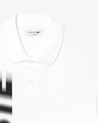 Polo com Estampado Lacoste Movement Regular Fit