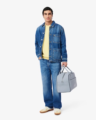 Sweatshirt em Felpa com Emblema em Contraste Loose Fit