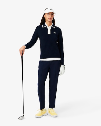 Calças de Golf Elásticas com Proteção UV Slim Fit