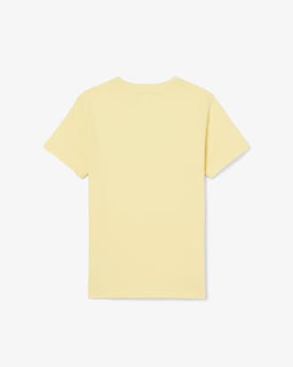 T-shirt de Algod&atilde;o com Marca Lacoste Texturizada
