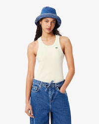 Top sem Mangas em Algodão Slim Fit