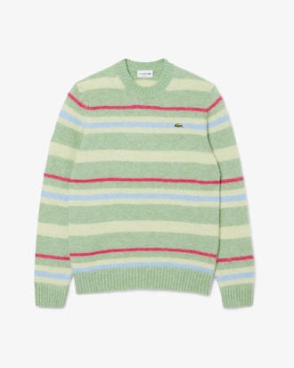 Sweater de Lã de Alpaca às Riscas