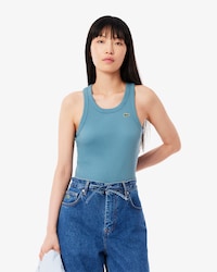 Top sem Mangas em Algodão Slim Fit