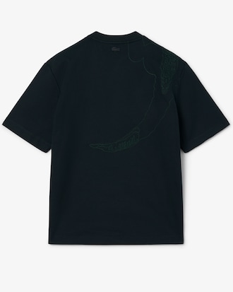 T-shirt Runway com Crocodilo Bordado