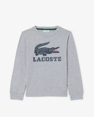Sweatshirt de Felpa com Estampado de Crocodilo   