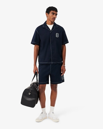 Camisa de Manga Curta Relaxed Fit de Algod&atilde;o