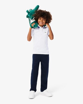 Polo Petit Piqu&eacute; com Gola Listrada