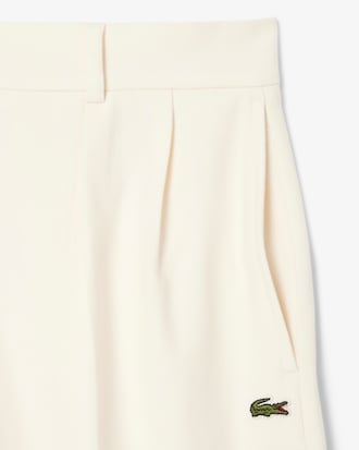 Cal&ccedil;as de Flanela Plissadas Oversize