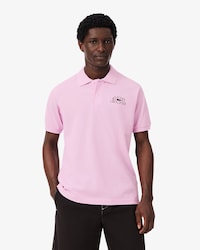 Polo Classic Fit com Estampado Gr&aacute;fico da Marca
