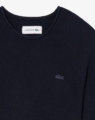 Vestido Curto de Lã Cardada Sem Costuras