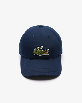 Bon&eacute; de Sarja de Algod&atilde;o com Emblema de Crocodilo