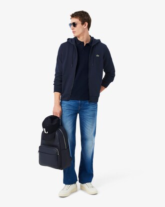 Sweatshirt de Felpa Classic Fit com Fecho