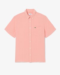 Camisa de Linho de Manga Curta