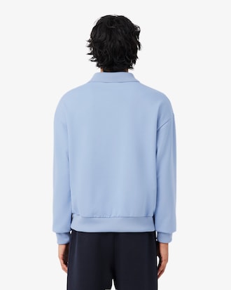 Sweatshirt com Gola de Polo de Fabrico Franc&ecirc;s