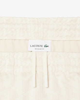 Cal&ccedil;&otilde;es Regular Fit em Jacquard com Monograma