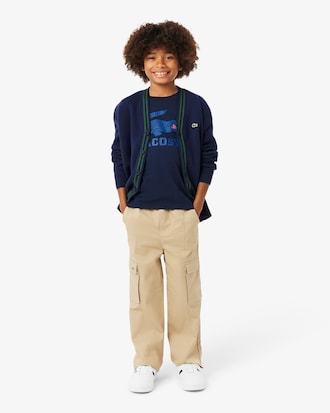 Sweatshirt de Felpa com Estampado de Crocodilo   