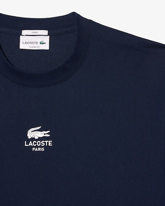 T-shirt de Algodão com Estampado de Assinatura