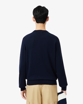 Sweater de Algod&atilde;o Monocrom&aacute;tica com Decote Redondo