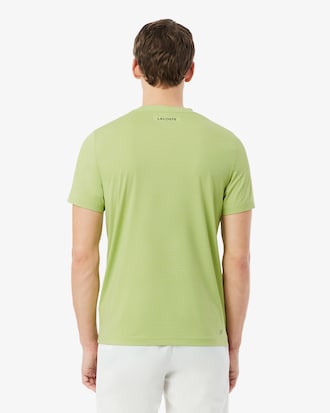 T-shirt de T&eacute;nis em Jacquard El&aacute;stico com Tecnologia Ultra-Dry