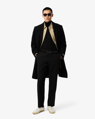 Sweater de Gola Alta em Lã Merino