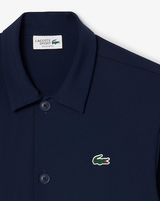 Camisola de Golfe Elástica Estampada com Tecnologia Ultra-Dry