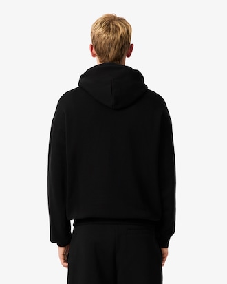 Camisola com Capuz de Velo Estampado
