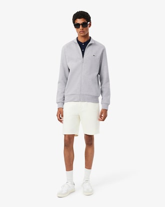 Sweatshirt de Felpa com Gola Alta e Fecho