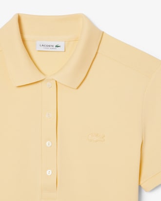 Polo piqué de algodão stretch Lacoste para Mulher
