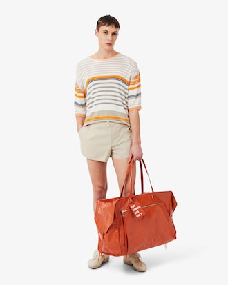 Saco de Gin&aacute;sio Runway Weekender em Pele