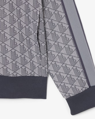 Blus&atilde;o de Treino Paris em Jacquard com Fecho