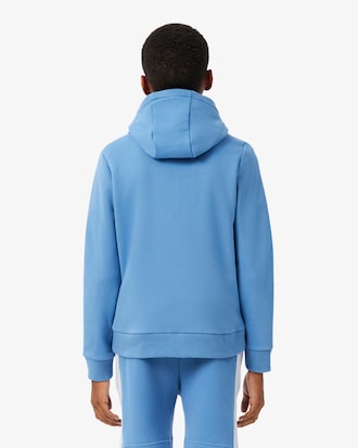 Camisola com Capuz e com Fecho Colorblock