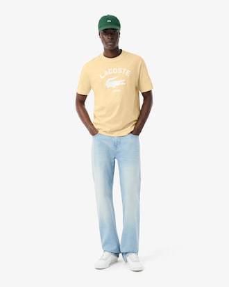 T-shirt de Algod&atilde;o com Estampado de Assinatura