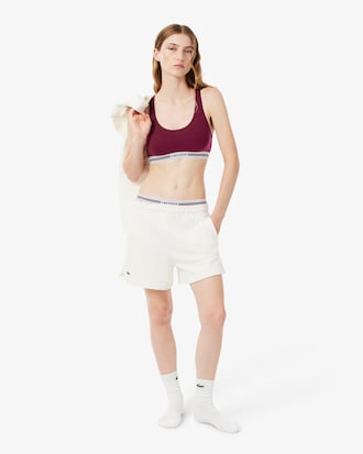 Bralette de Algod&atilde;o El&aacute;stico com Faixa de Contraste