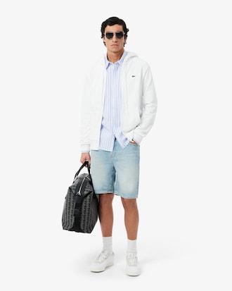 Camisa Oxford às Riscas Regular Fit