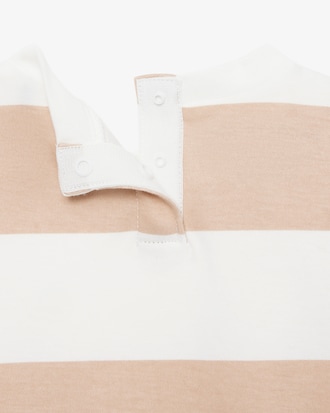 Babygrow Listrado em Interlock para Rec&eacute;m-Nascido