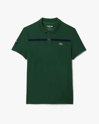 Polo de T&eacute;nis Heritage com Emblema e Tecnologia Ultra-Dry
