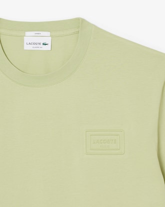 T-shirt em Jersey com Marca Gravada em Relevo