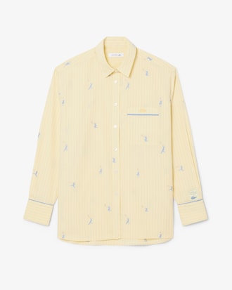 Camisa Oversize com Motivos em Jacquard