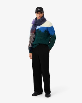 Boné de Algodão com Crocodilo de Paisagem