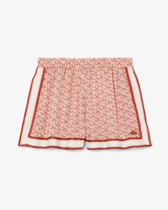 Calções com Estampado Monograma Fluido