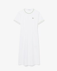 Vestido tipo T-shirt Jersey com Acabamento em Contraste