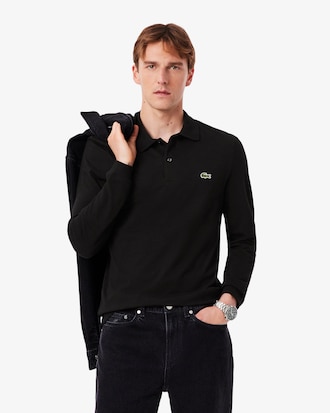 Polo L.12.12 de Manga Comprida Slim Fit