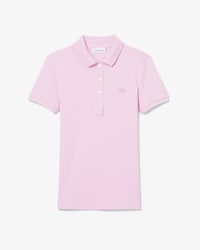 Polo piqu&eacute; de algod&atilde;o stretch Lacoste para Mulher