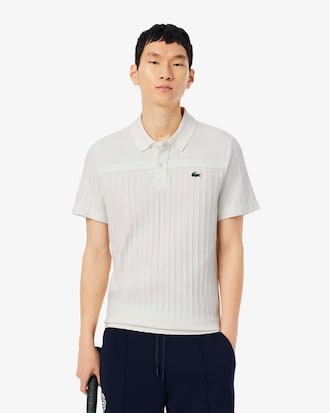 Polo de T&eacute;nis Heritage com Emblema e Tecnologia Ultra-Dry