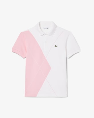 Polo Mini Piqué com Losangos em Contraste