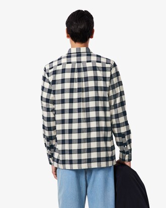 Camisa Regular Fit em Flanela com Estampado Xadrez