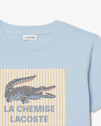 T-shirt de Algod&atilde;o com Pormenor de Emblema