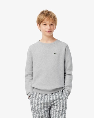Sweatshirt de Felpa com Gola Redonda unissexo