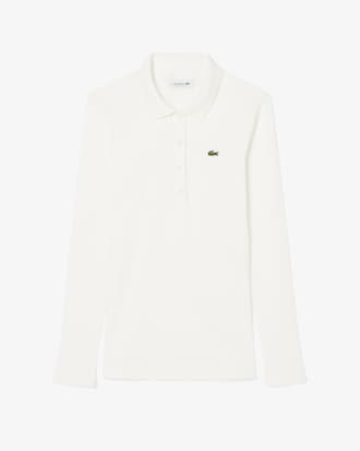 Polo L.12.D de Algod&atilde;o Canelado Slim Fit