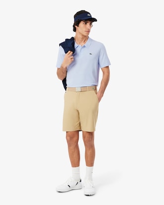 Sweater de Golfe de Manga Curta com Gola de Polo